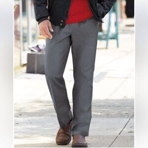 Duke Chinos Mens Classic Fit Pants W 50 L XL Gray Cotton Blend Haband Exclusive